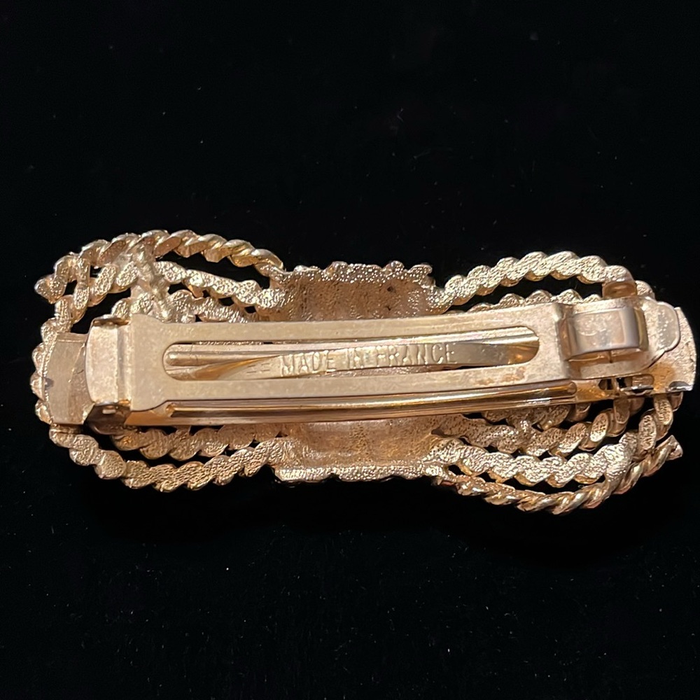 Gold Color Rope Design Hair Clip - Picture 2 of 16